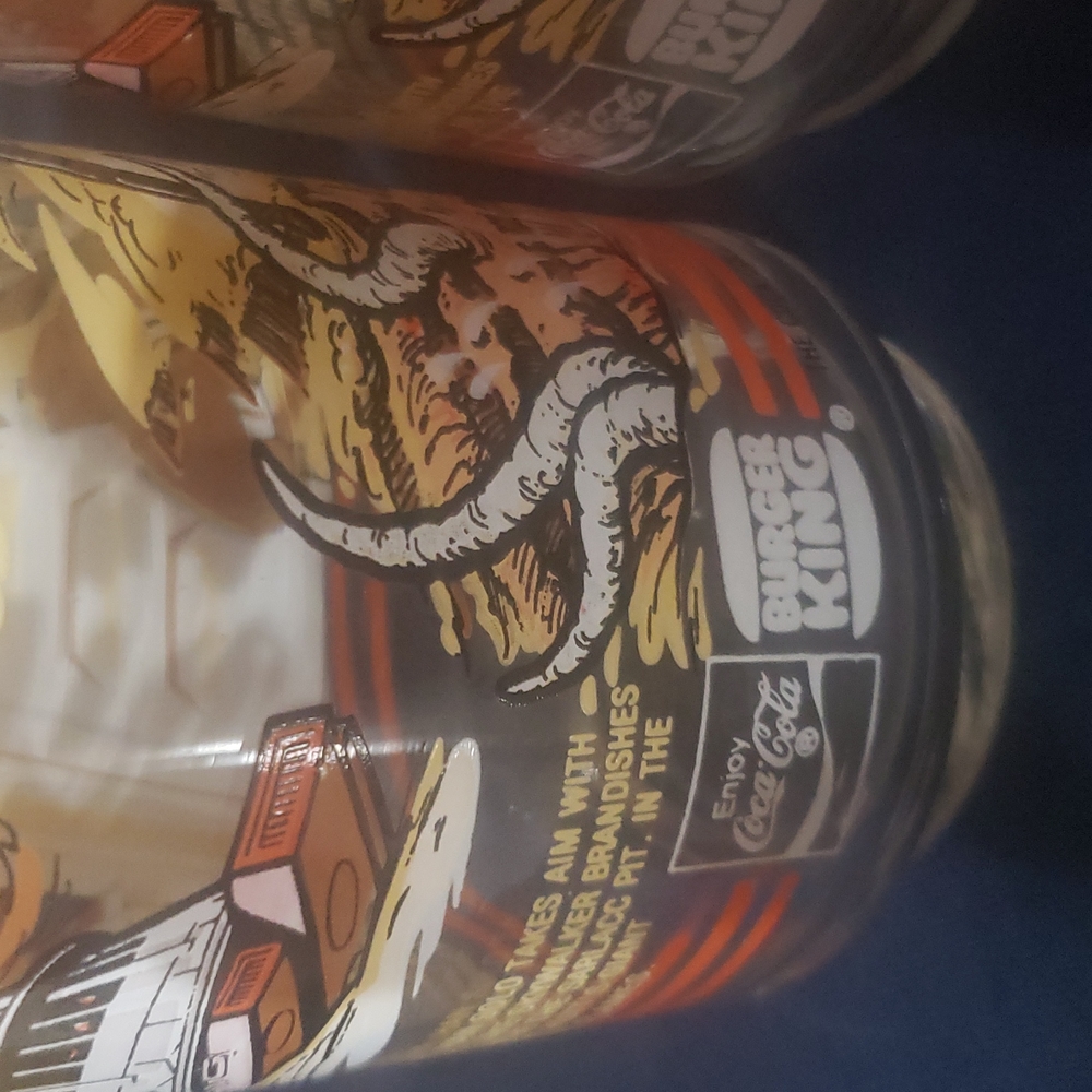Star Wars "Return of the Jedi" 3 Glasses. Vintage 1983 - Burger King Coca Cola. - Picture 5 of 6